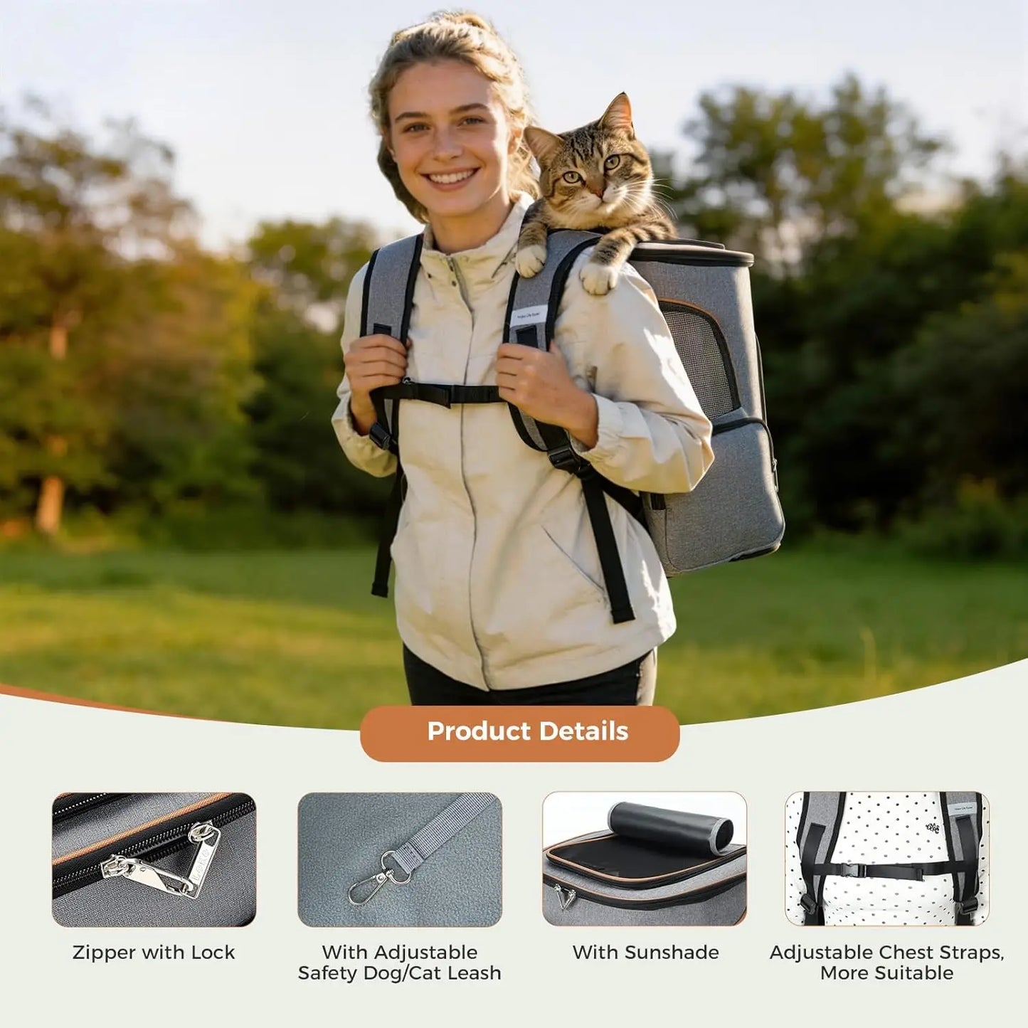 Expandable Pet Backpack Carrier - Snibble Pets