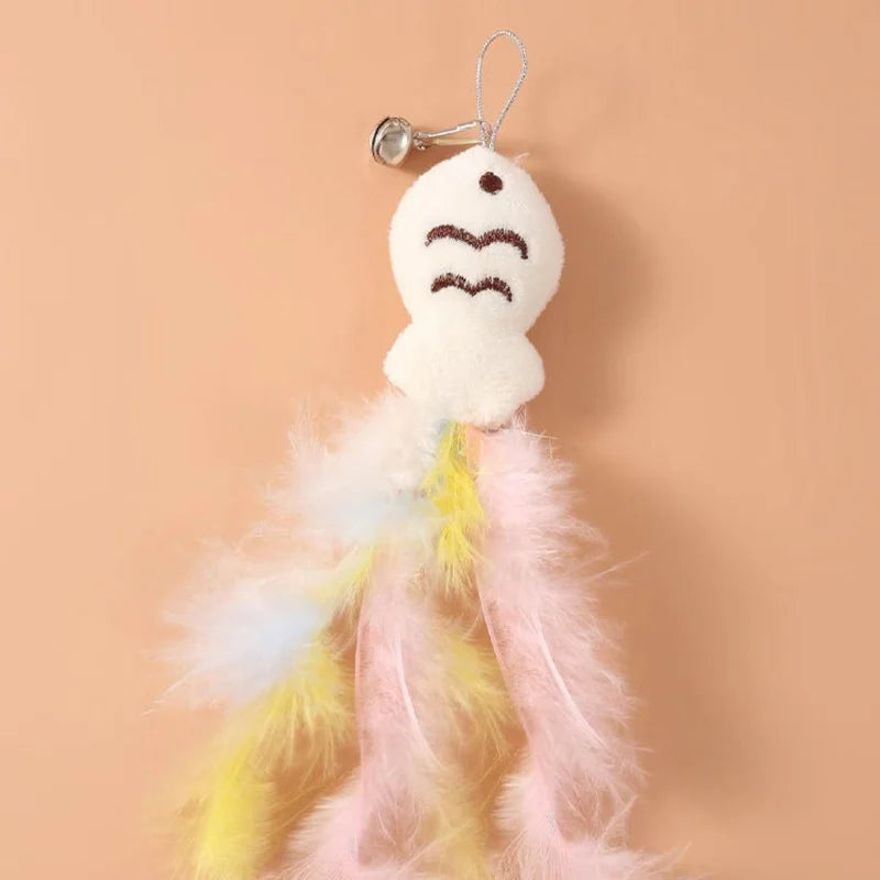 Feather Cat Teaser Wand - Snibble Pets