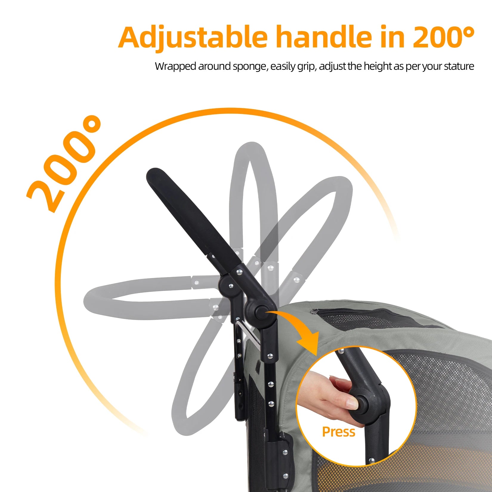 Foldable Dog Stroller Carrier - Snibble Pets