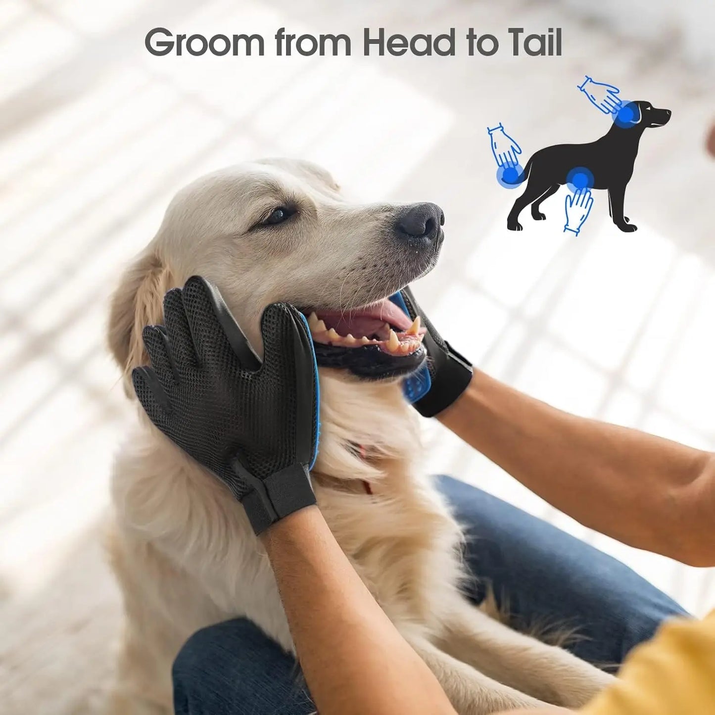 Pet Grooming Gloves - Snibble Pets