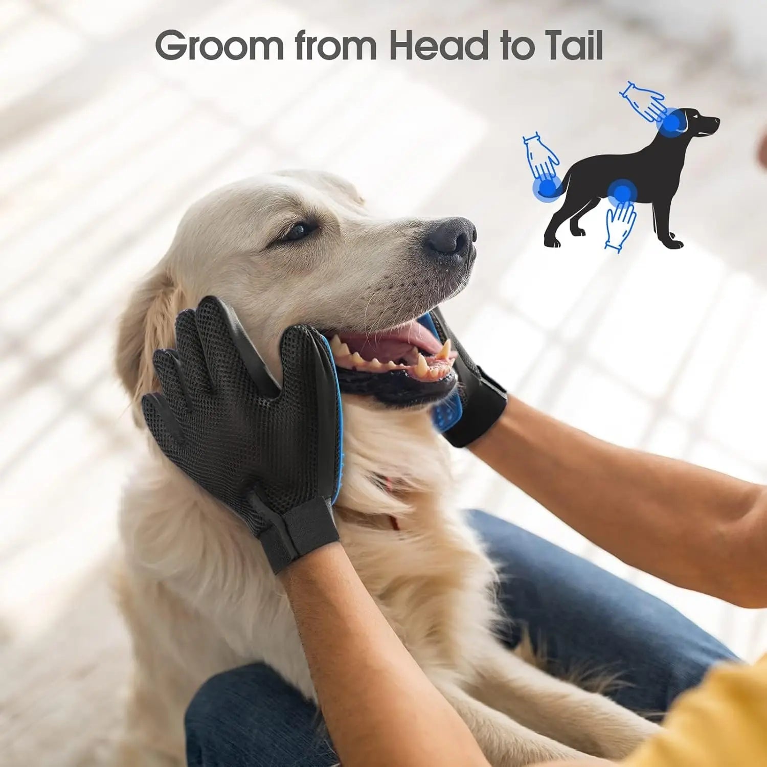 Pet Grooming Gloves - Snibble Pets
