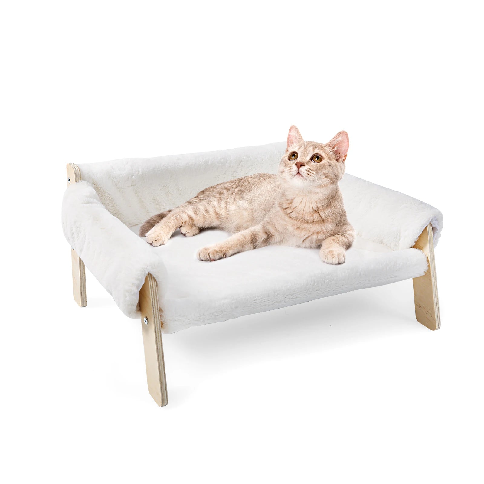 Luxe Plush Cat Sofa Bed - Snibble Pets