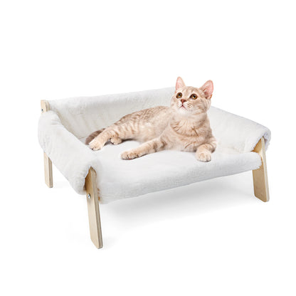 Luxe Plush Cat Sofa Bed - Snibble Pets