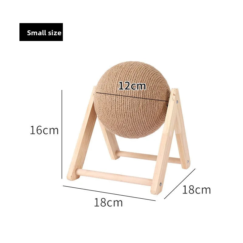 Wooden Rabbit Jute Scratcher - Snibble Pets