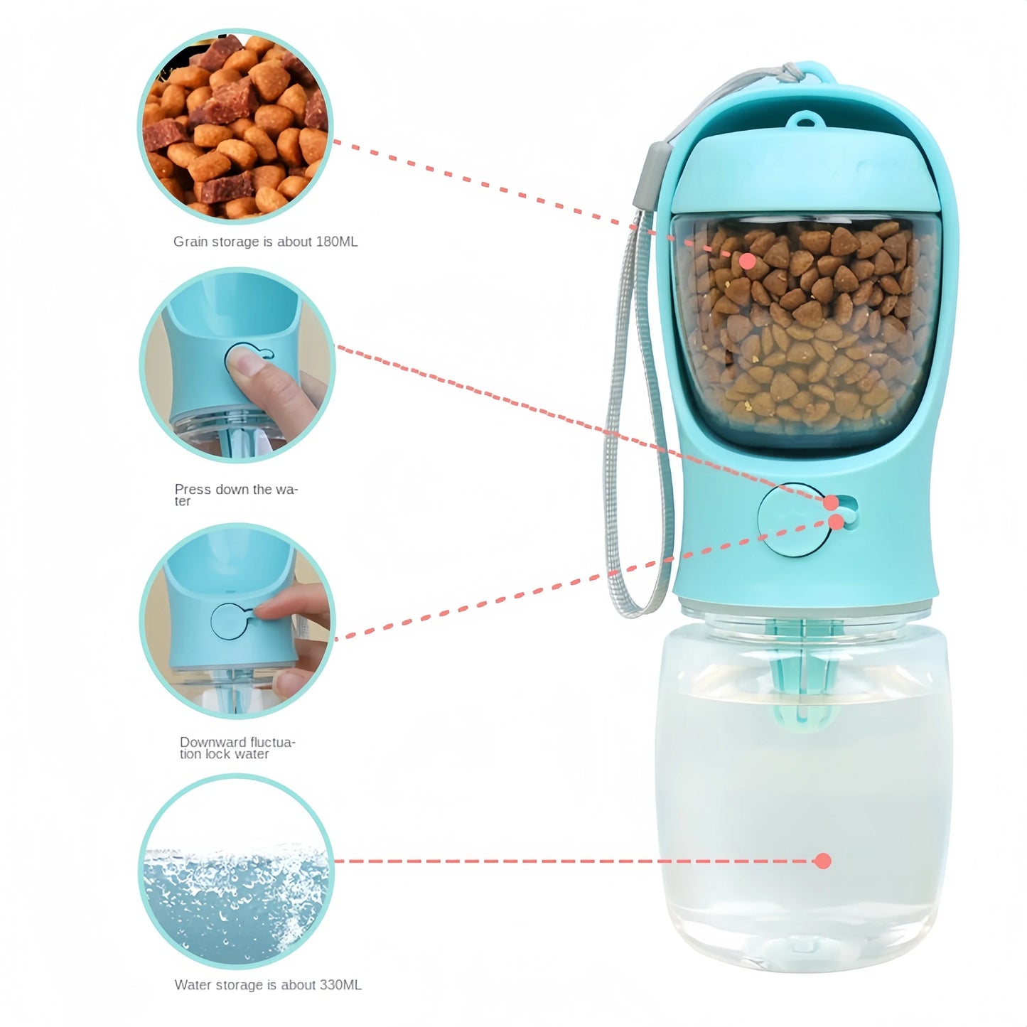 Portable Pet Water Bottle - Snibble Pets