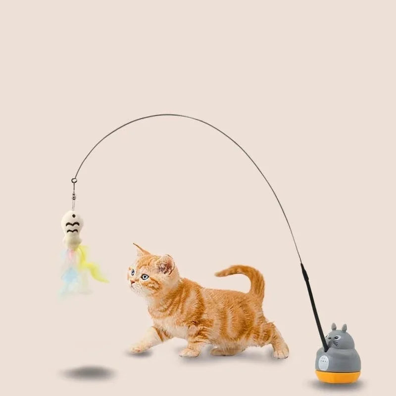 Feather Cat Teaser Wand - Snibble Pets