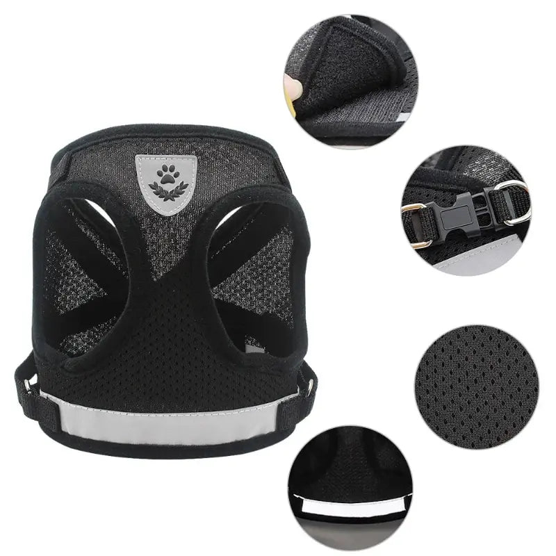 Mesh Dog Harness Leash Set - Snibble Pets