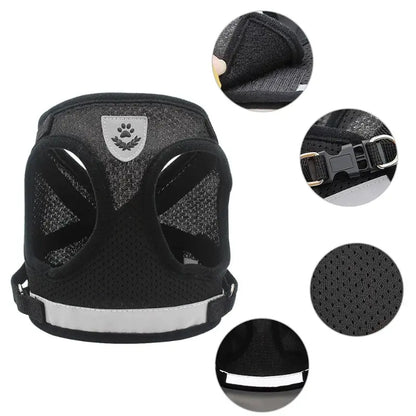Mesh Dog Harness Leash Set - Snibble Pets
