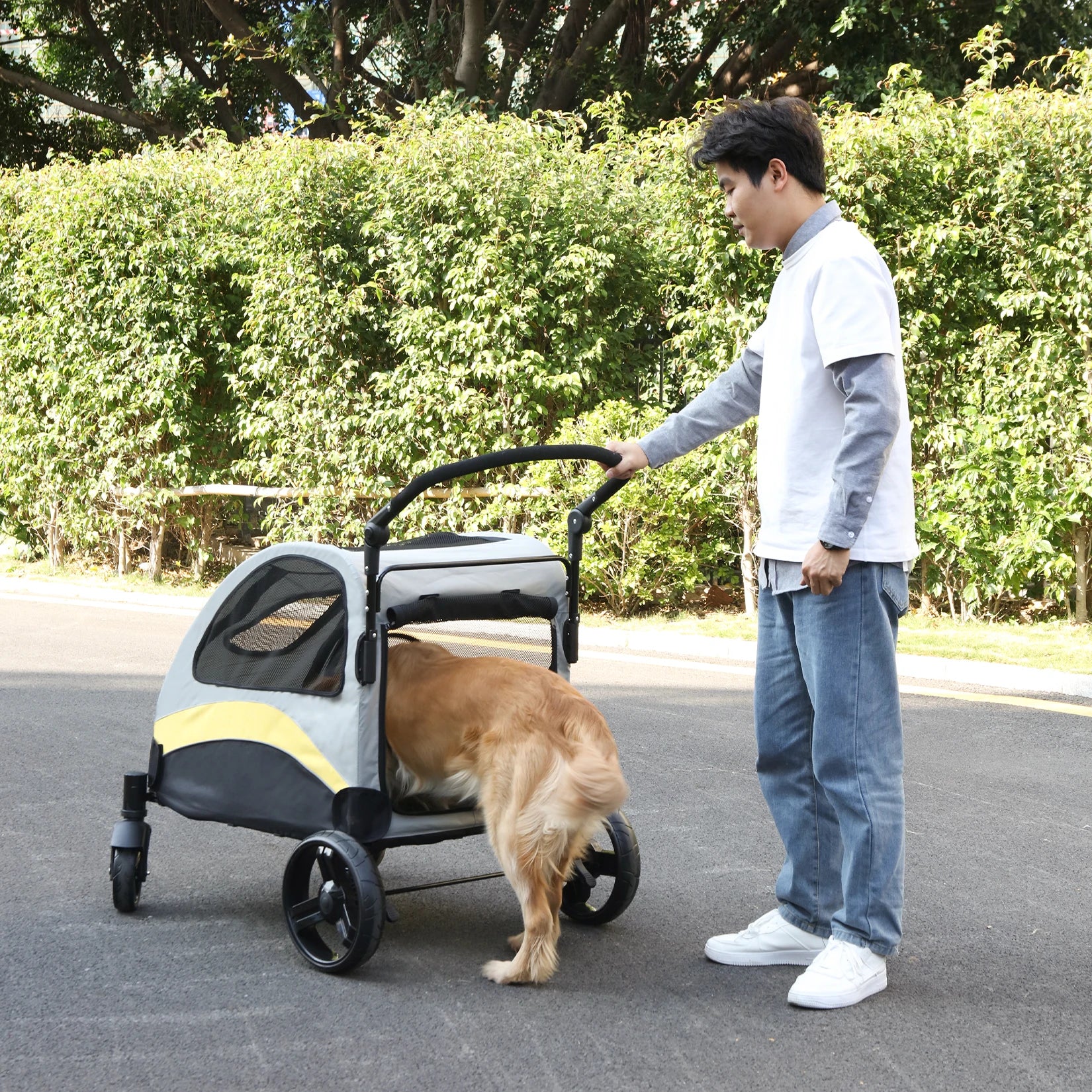 Foldable Dog Stroller Carrier - Snibble Pets