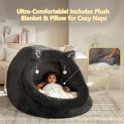 Plush Canopy Pet Bed Nest - Snibble Pets