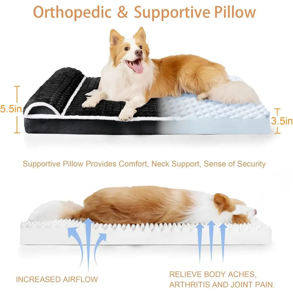 Orthopedic Comfort Dog Bed Pillow - Snibble Pets