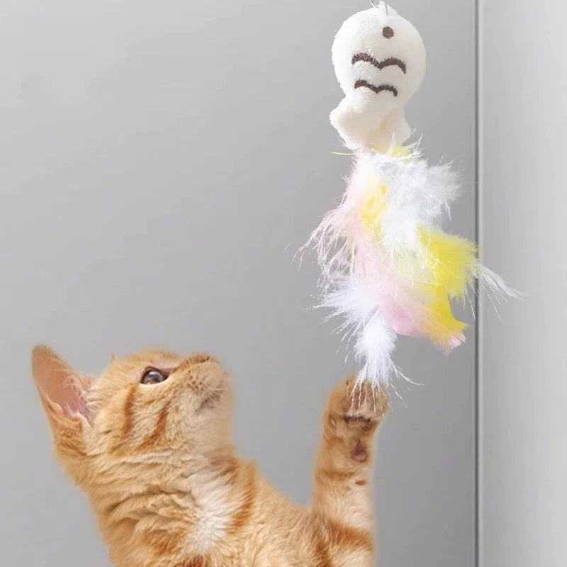 Feather Cat Teaser Wand - Snibble Pets