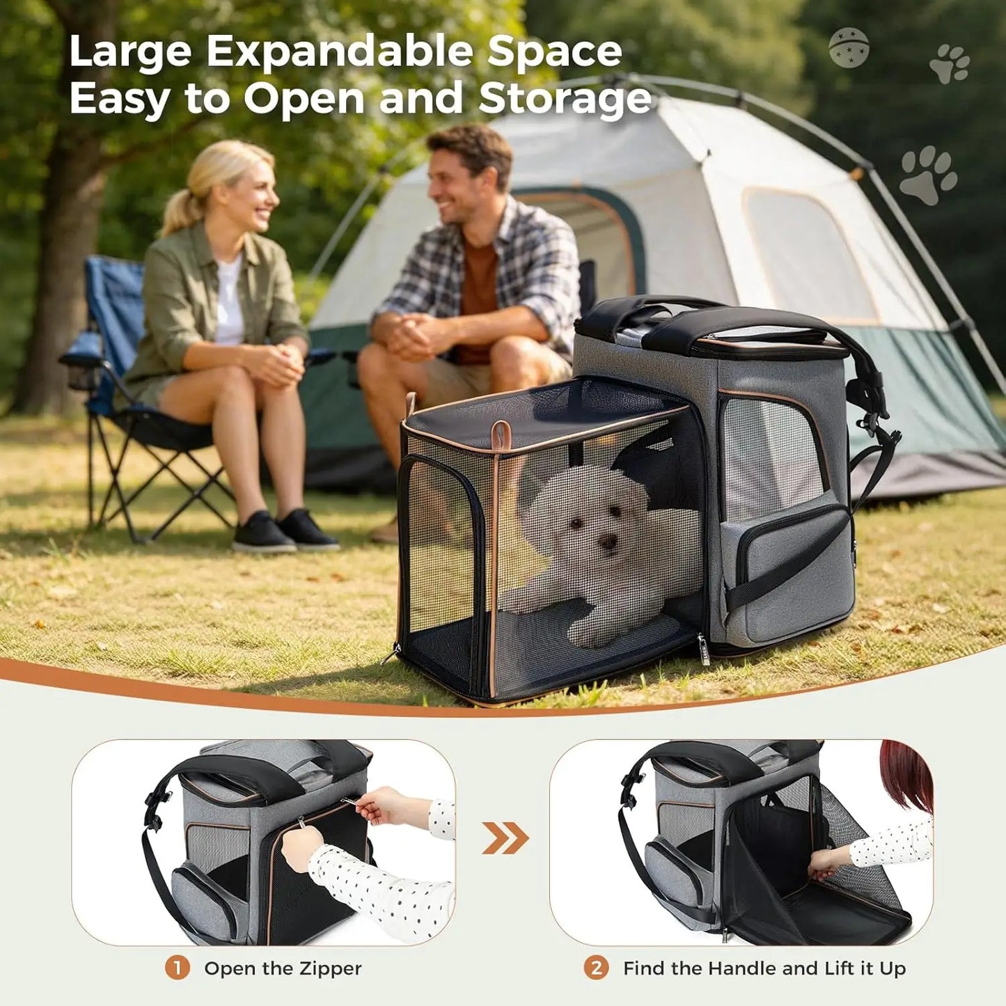 Expandable Pet Backpack Carrier - Snibble Pets
