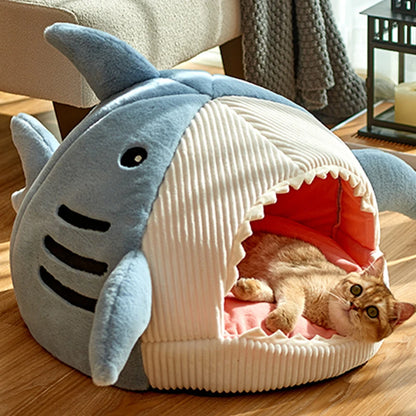 Cozy Enclosed Cat Bed Nest - Snibble Pets