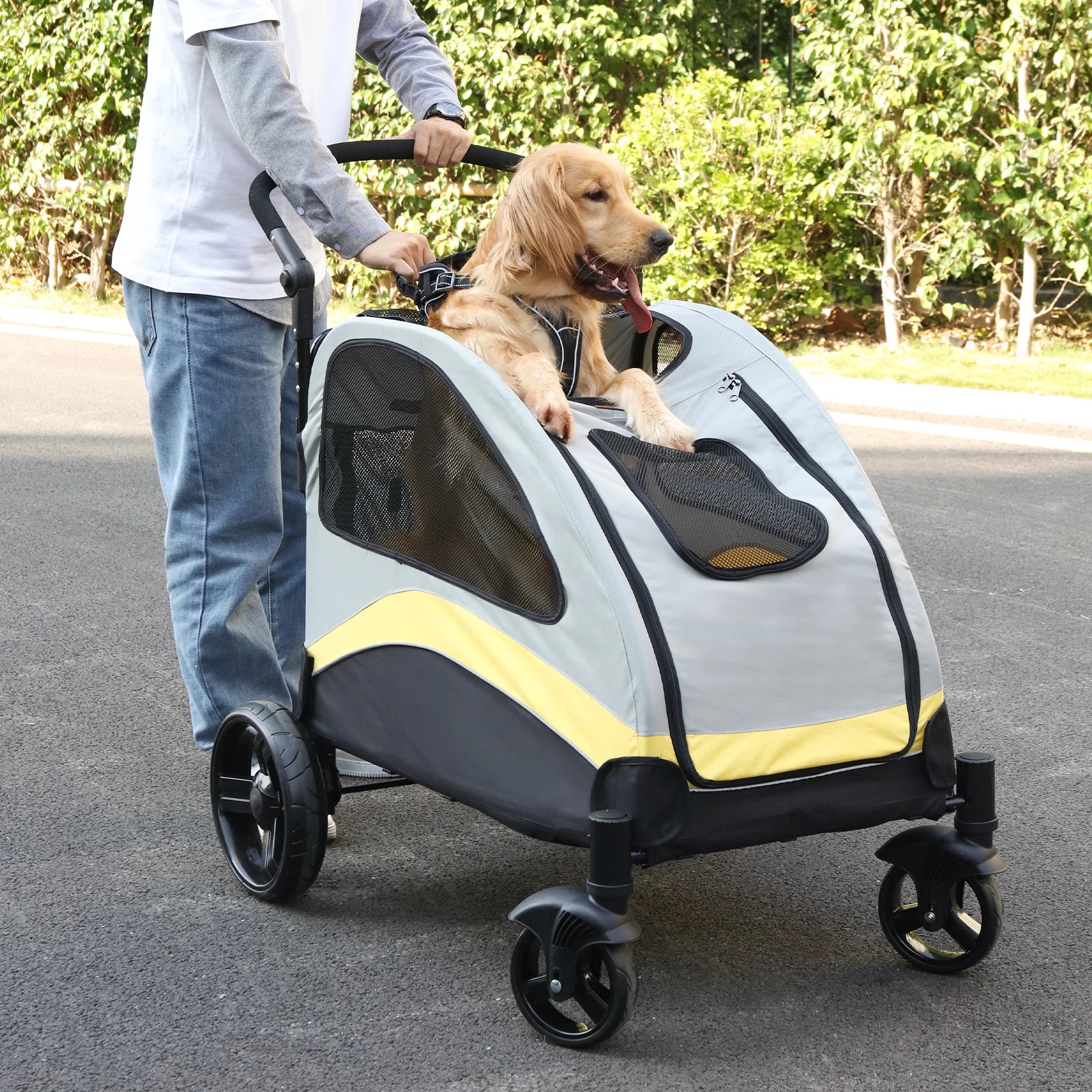 Foldable Dog Stroller Carrier - Snibble Pets