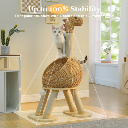 Dinosaur Cat Tree Tower - Snibble Pets