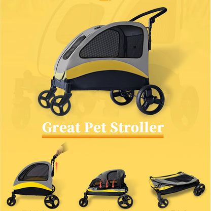 Foldable Dog Stroller Carrier - Snibble Pets