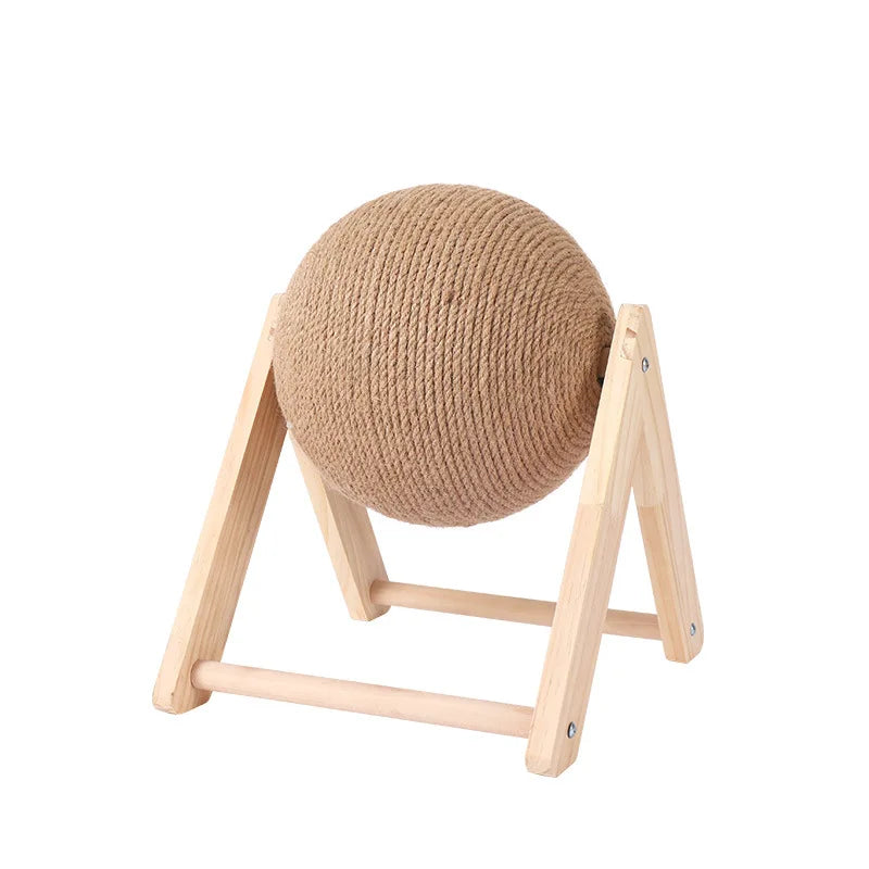 Wooden Rabbit Jute Scratcher - Snibble Pets