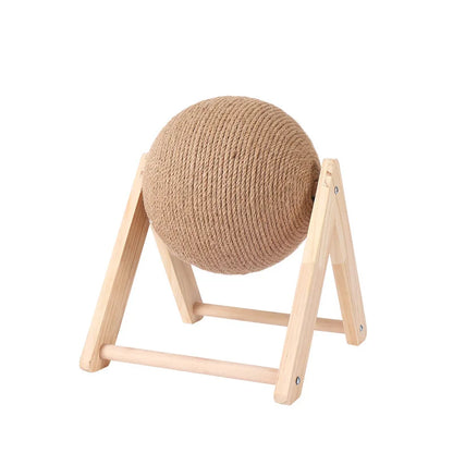Wooden Rabbit Jute Scratcher - Snibble Pets