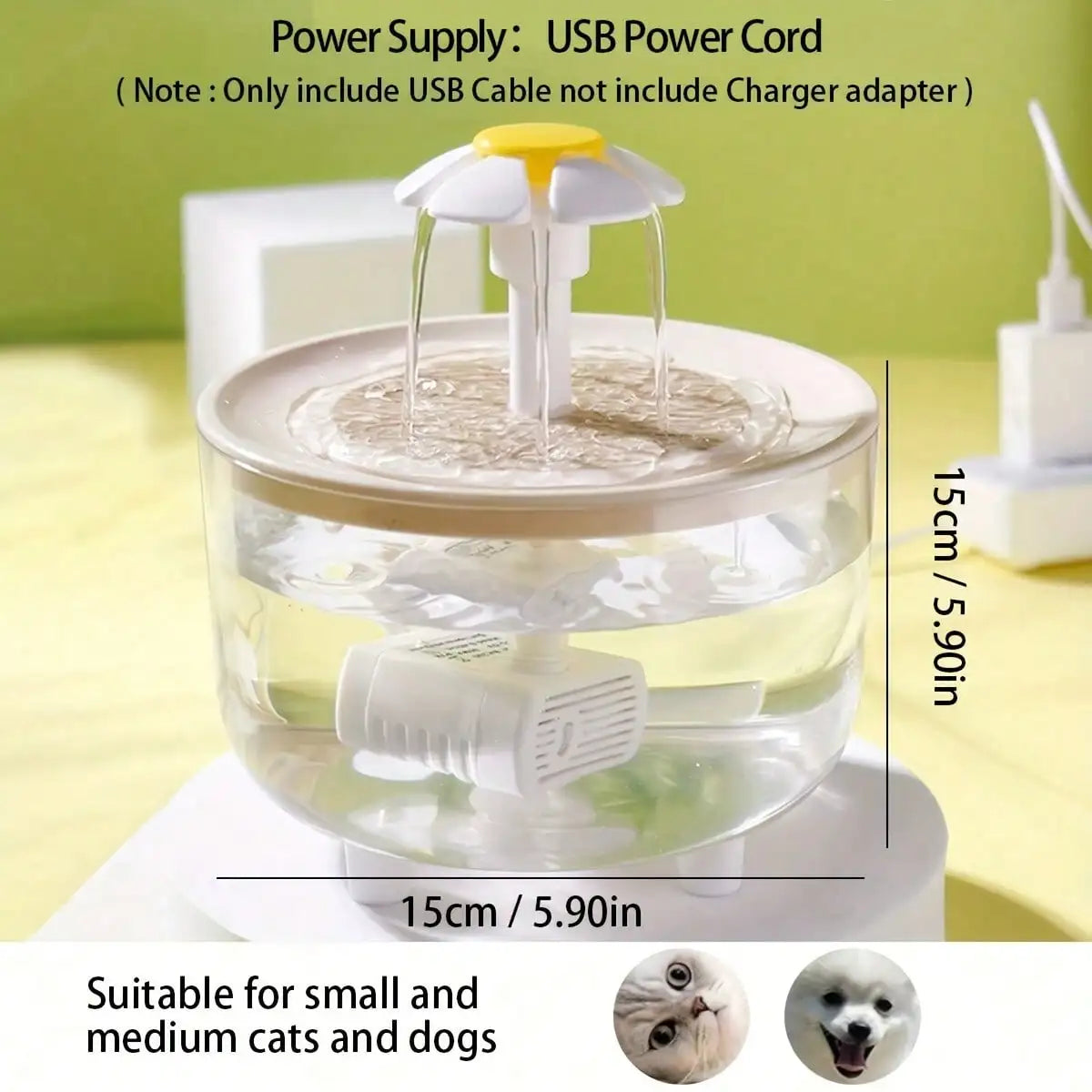 USB Pet Water Fountain - Snibble Pets