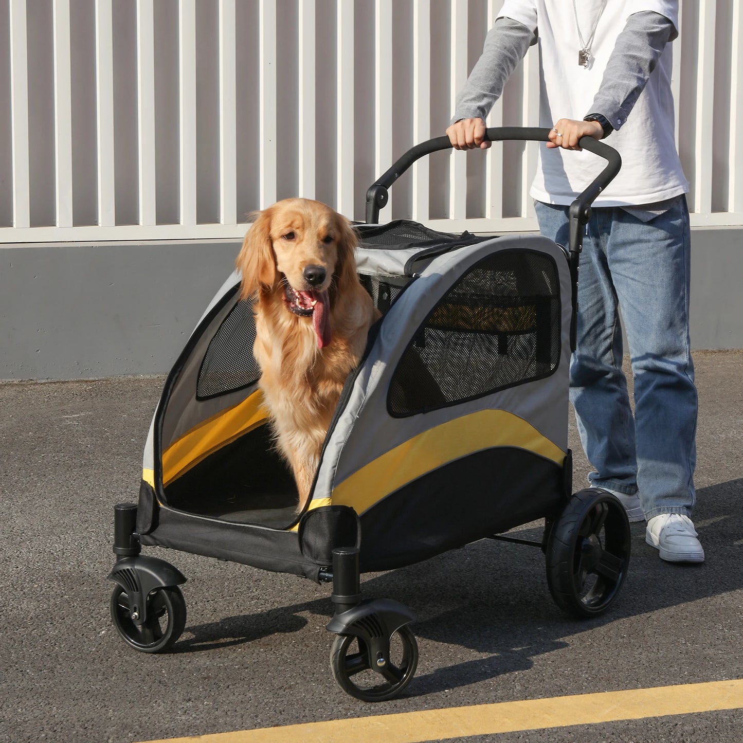 Foldable Dog Stroller Carrier - Snibble Pets