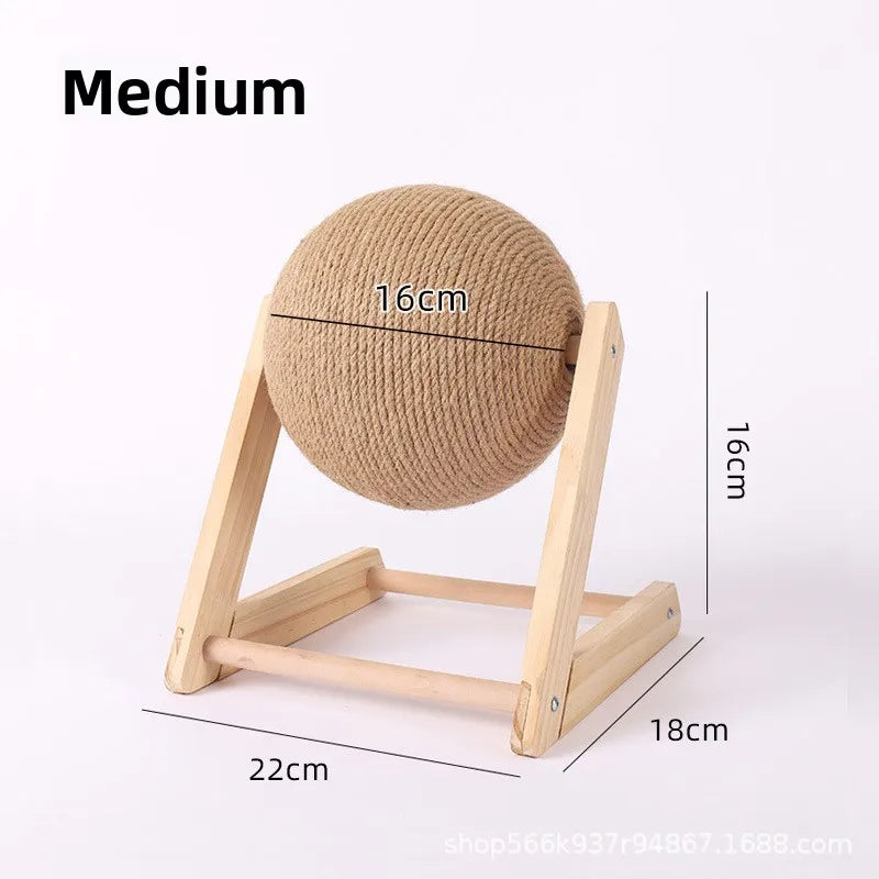 Wooden Rabbit Jute Scratcher - Snibble Pets