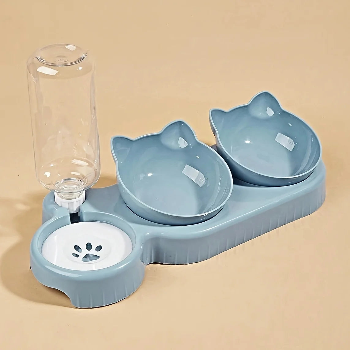 Tilted Cat Bowl Set - Snibble Pets