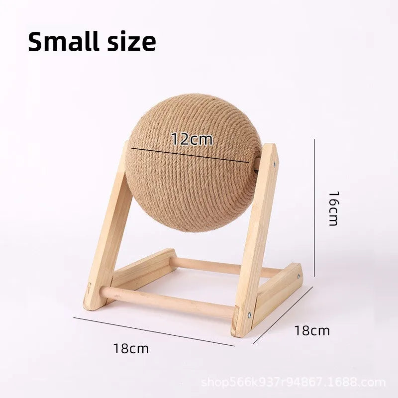 Wooden Rabbit Jute Scratcher - Snibble Pets
