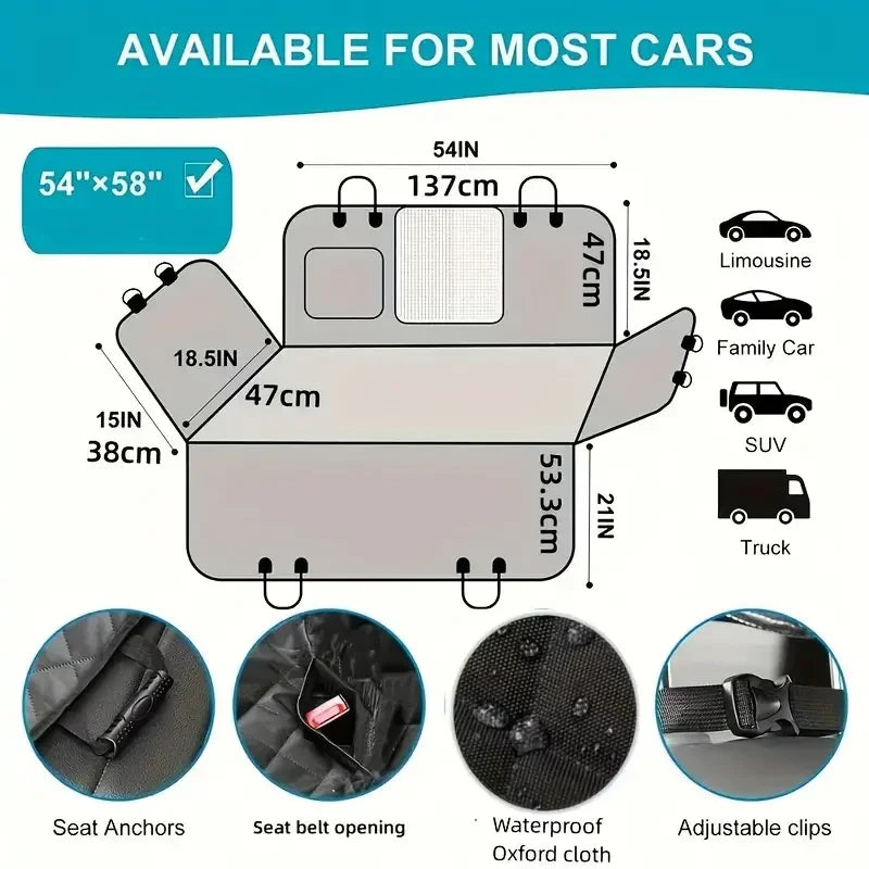 Waterproof Dog Car Seat Cover - Snibble Pets