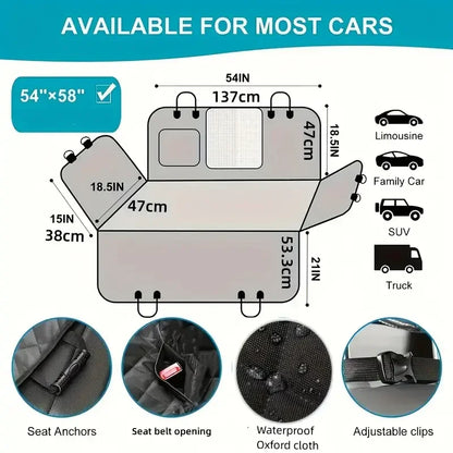 Waterproof Dog Car Seat Cover - Snibble Pets