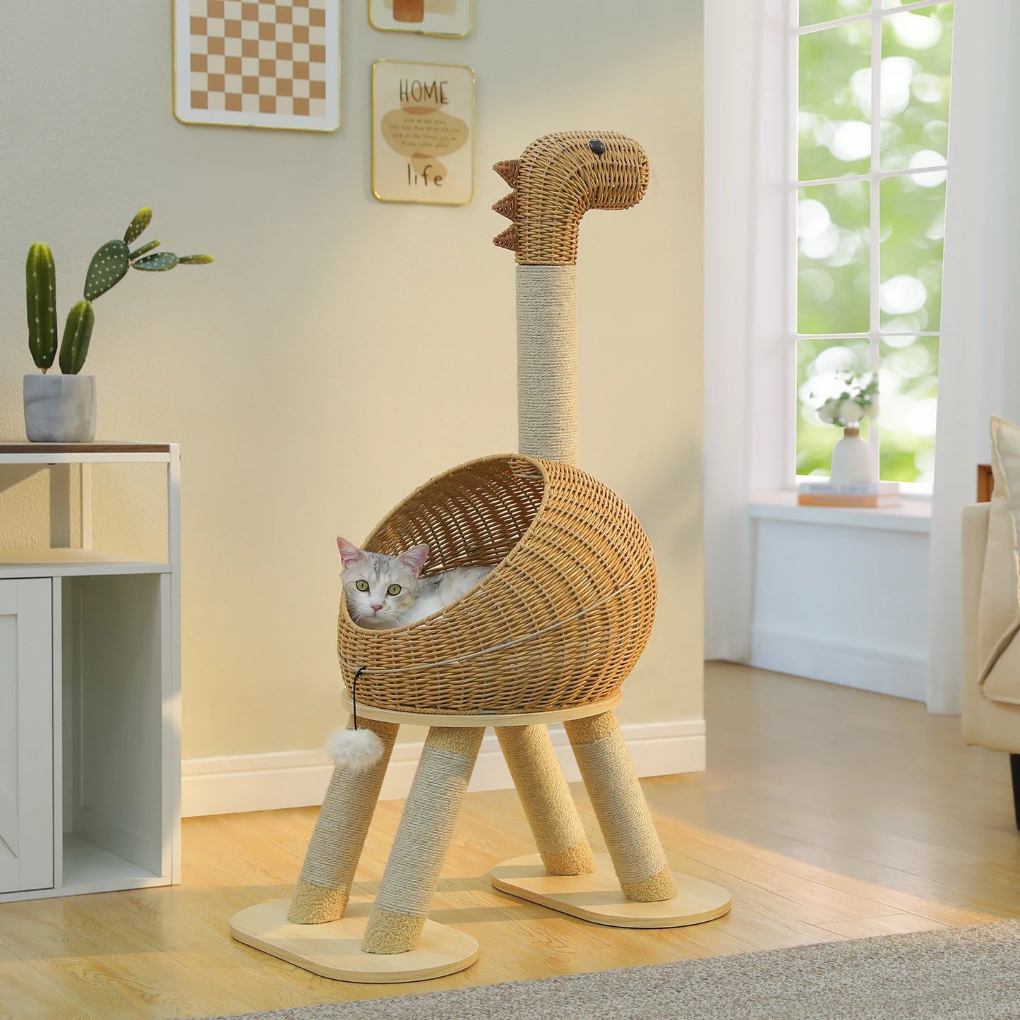 Dinosaur Cat Tree Tower - Snibble Pets
