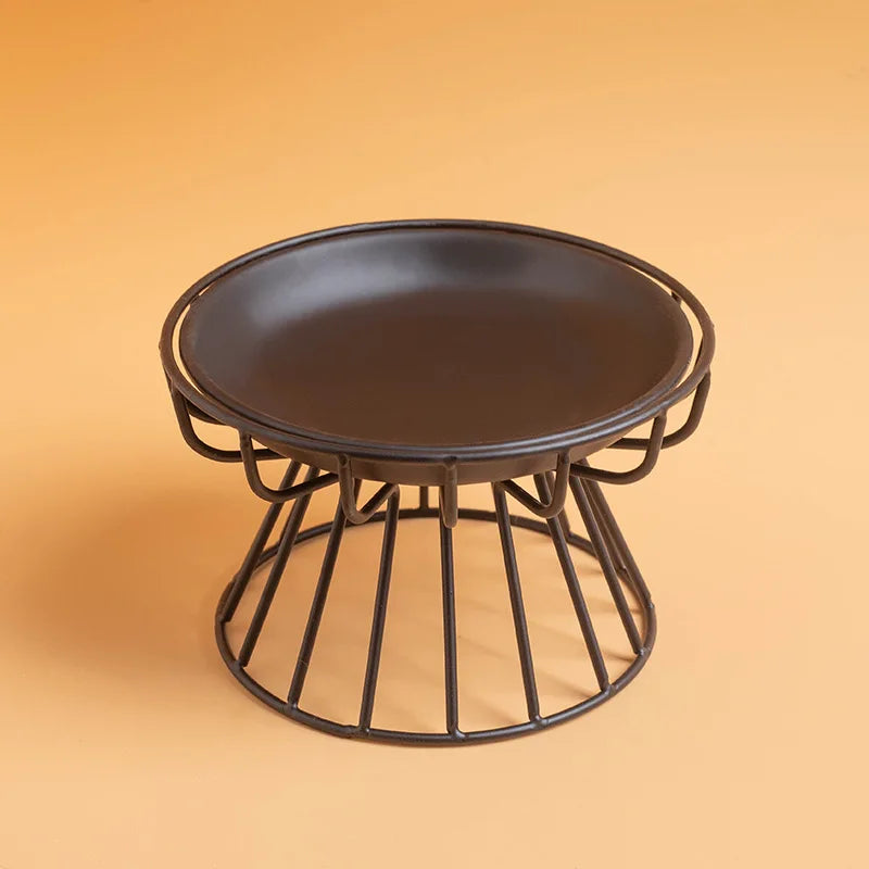 Raised Ceramic Cat Bowl - Snibble Pets