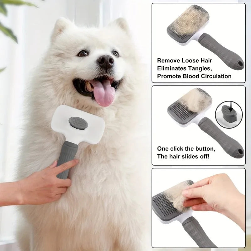 Self-Cleaning Grooming Brush - Snibble Pets