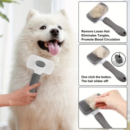Self-Cleaning Grooming Brush - Snibble Pets