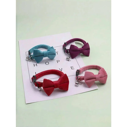 Adjustable Bow Pet Collar - Snibble Pets