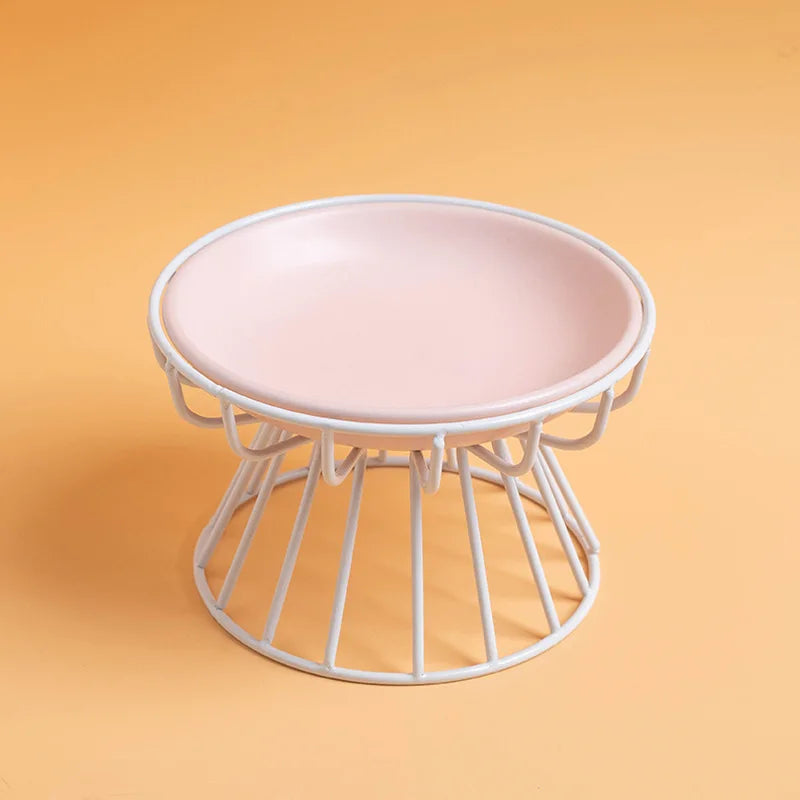 Raised Ceramic Cat Bowl - Snibble Pets
